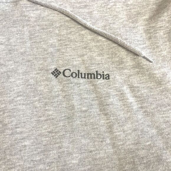 Columbia Mens XL Gray Hoodie Fleece Pull Over Long Sleeve Outdoor Casual Utility - Picture 4 of 8